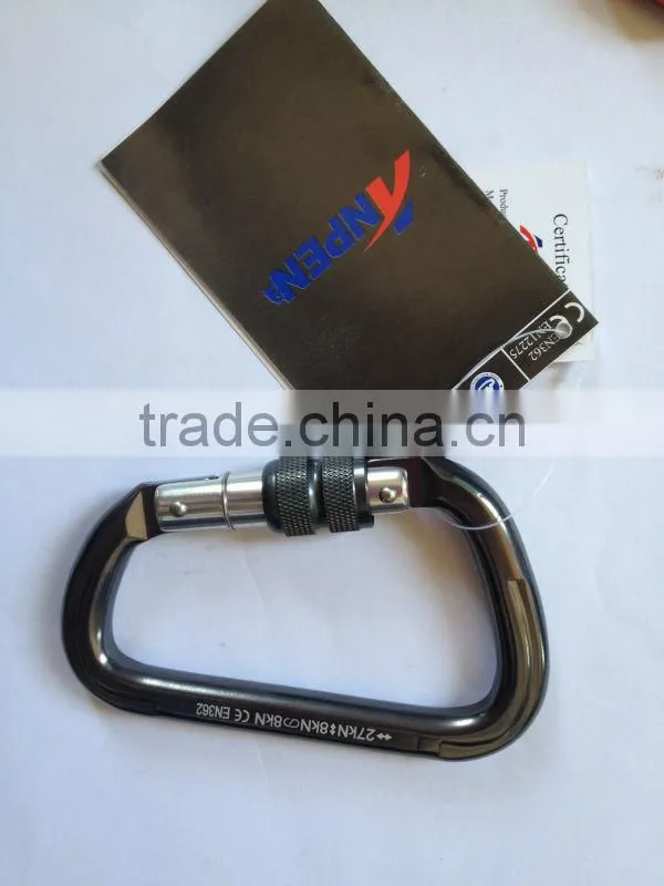 D-shaped carabiner, Mountaineering Aluminum Alloy carabiner, climbing safety carabiner, ANPEN D-shaped Kaarabiner