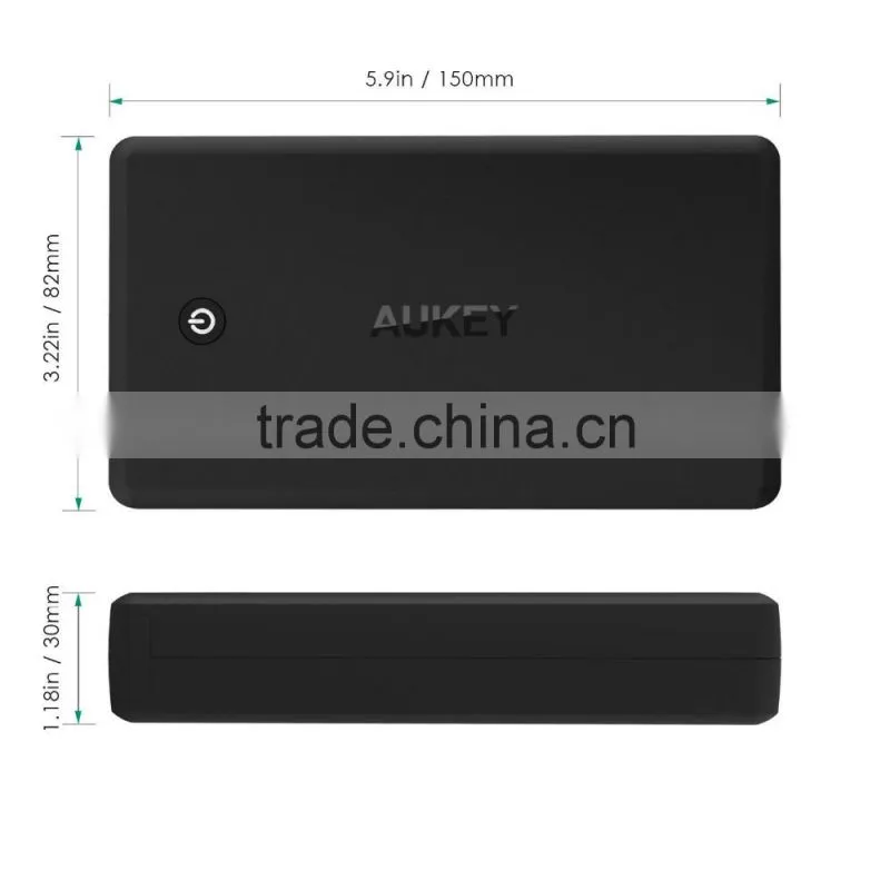 AUKEY Power Bank 30000mAh Portable Charger with Quick Charge 3.0 & USB C Port for Apple MacBook, iPhone, iPad, Samsung and More