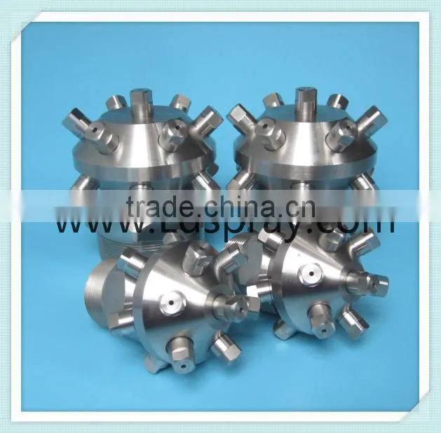 Fixed stable female or male tank bottle clean wash nozzle with 13pcs spray heads