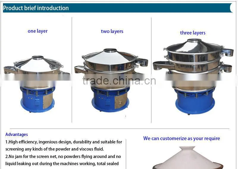 first vibration separator for lead silver and tin