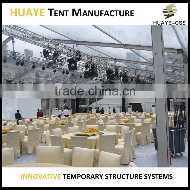 Beautiful transparent 15x20 wedding tent for 200 people in Africa