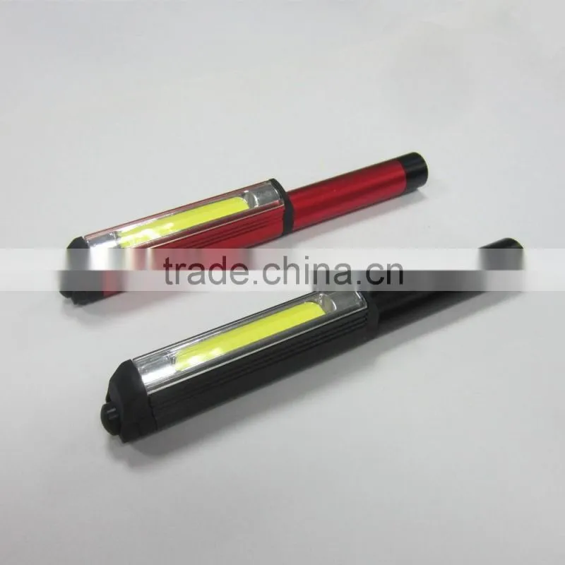 Aluminum Powerful COB Pen Light With Magnet