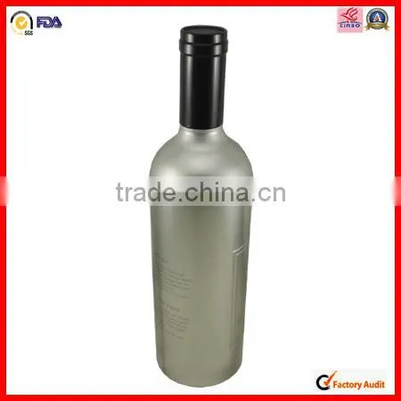 round luxury wine packaging metal tin box