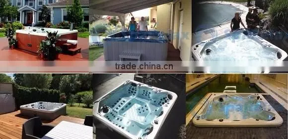 White Acrylic Whirlpool Massage Massage Type and Freestanding Installation Type pop-up tv outdoor spa