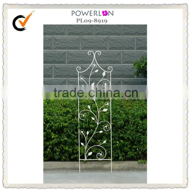 wrought iron flower support