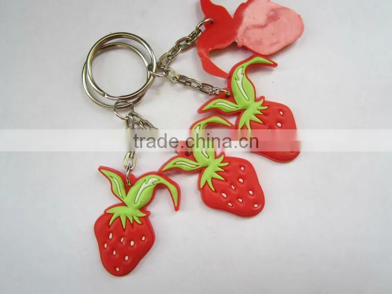 Double side pvc keychain