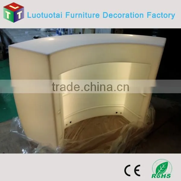 illuminated rechargeable battery operated party/event round led bar counter