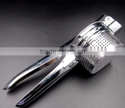 cy281 Practical Manual Press Mashed 430 Stainless Steel Potato Masher Ricer Puree Vegetable Fruit Juicer