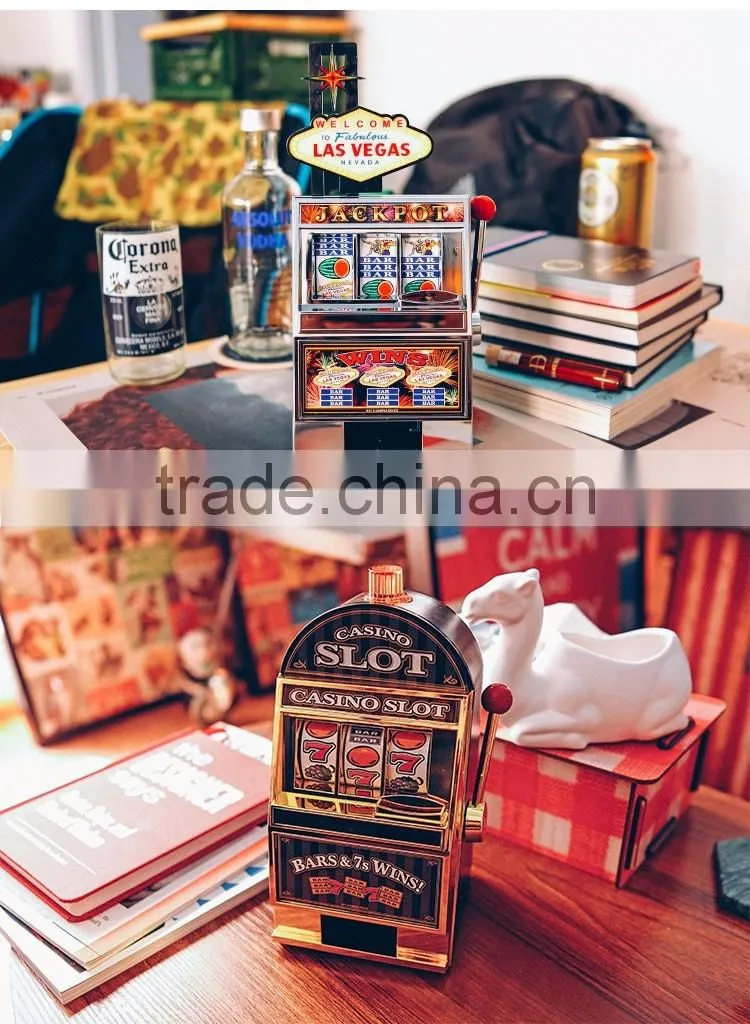 Creative Slot Machine Design Funny Money Box, Household Lucky Slot Machine Decorative Gift Piggy Bank For Wholesale