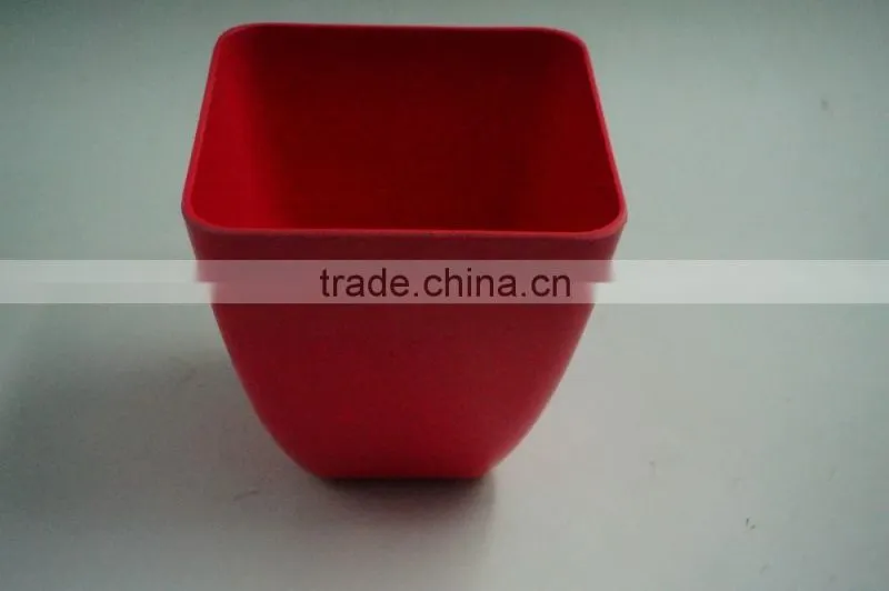 square bamboo fiber decorative flower pots