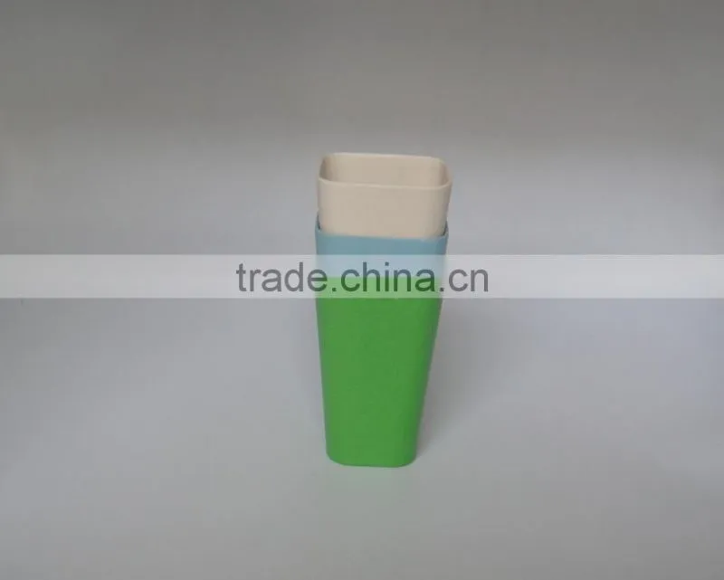 bio bamboo fibre square shaped mugs