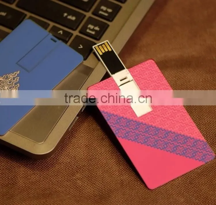 Custom logo 4gb credit card usb flash drive , promotional business plastic card USB flash stick