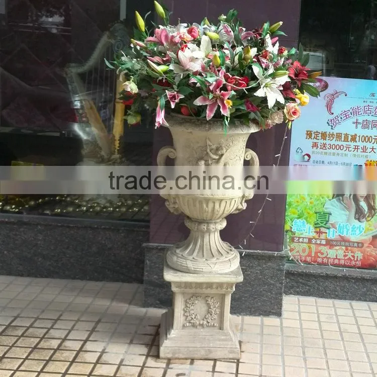Stone colour FRP planter