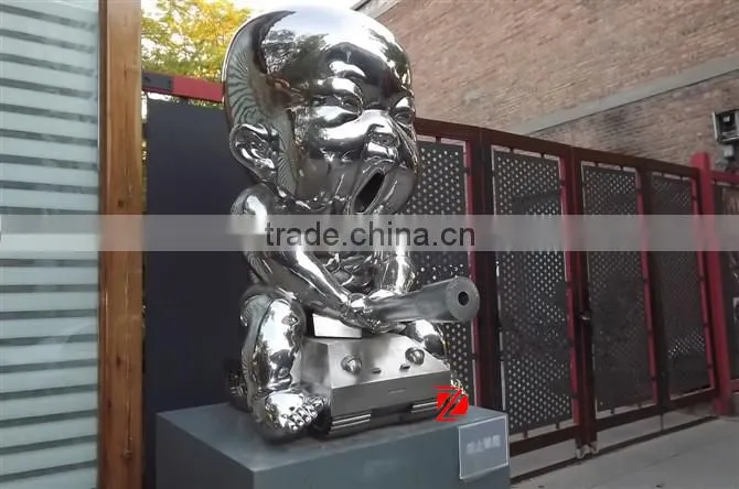 Metal mirror finish art sculpltures