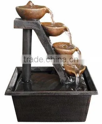 Alpine Four Tiered Step Tabletop Fountain