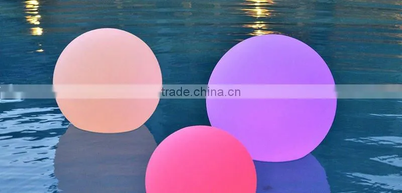 RGB rechargeable waterproof 35cm led ball with 16 colors
