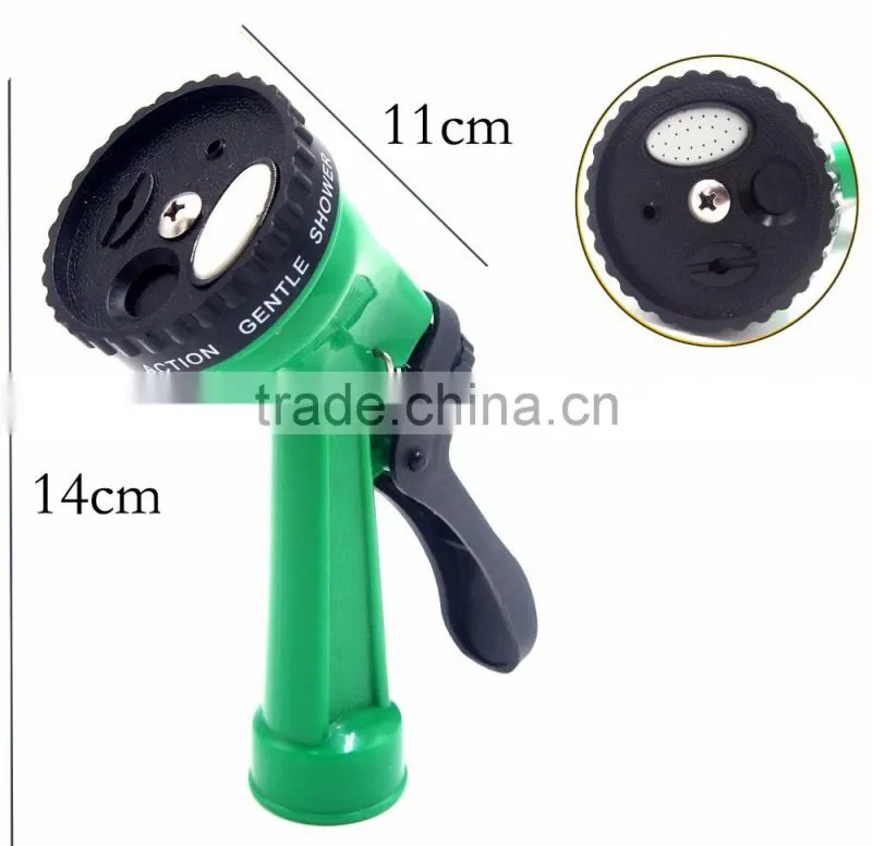 high pressure garden water 5 function gun with magic expandable hose