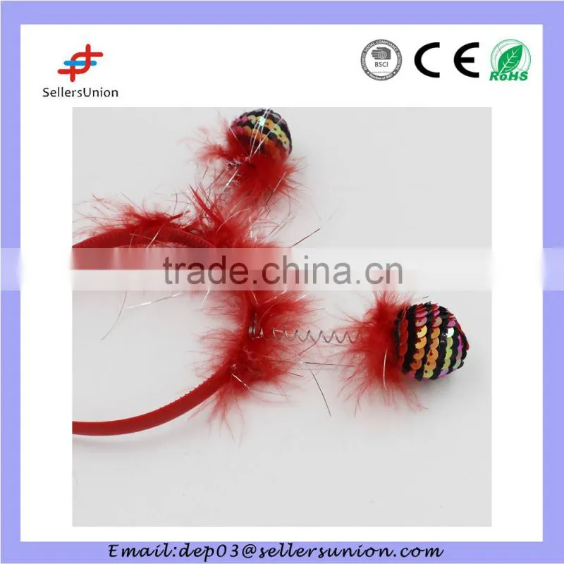 2015 Feather Bling Bling Sequins Ball Party Hair Accessories For Kids