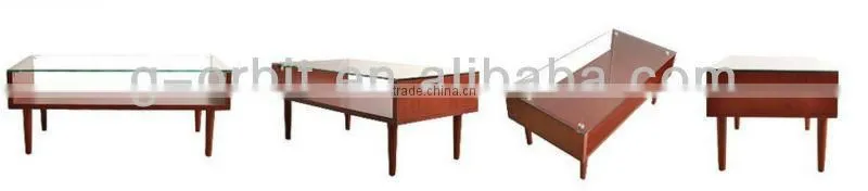 Modern new design corner table wood living room cabinet
