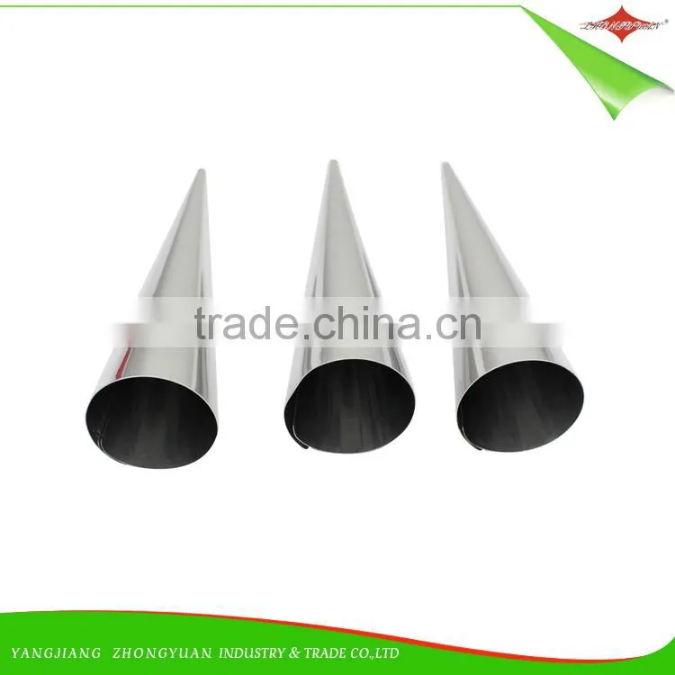 ZY-F1412 3pcs stainless steel cream horn set small size cream horns