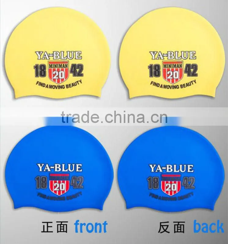 fashion print silicone swimming caps,novelty swim caps