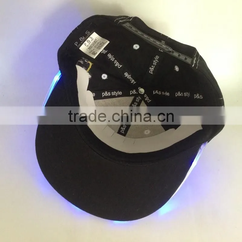 6 Panle Snapback Cap LED Light Caps And Hats Led Snapbacks
