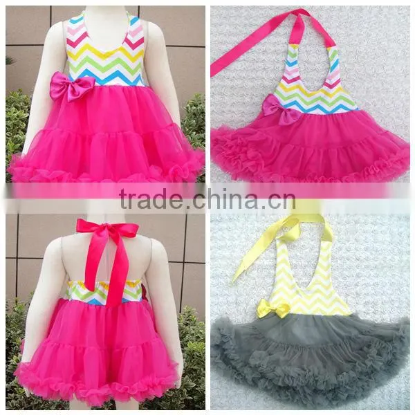 Newest kids wholesale chevron maxi dress