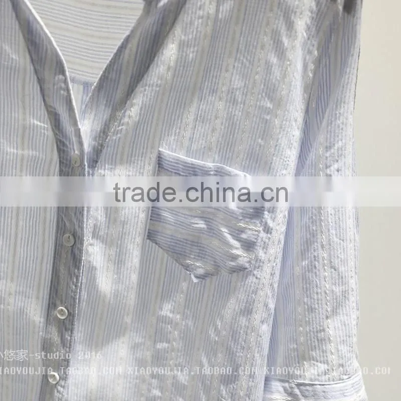 GZY white linen fabric for shirt long sleeve stock export china 2017 wholesal guangzhou comfortable and causal model