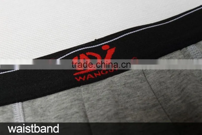 WJ boxer 95% cotton underwear for man confrotable man underwear