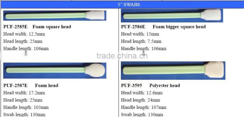 foam swabs for cleaning print head