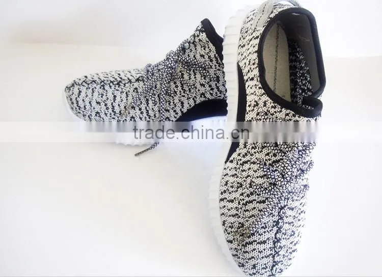 Good selling black and white color basketball shoes men with EVA outsole
