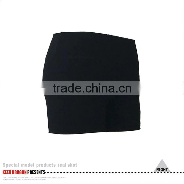 Yoga wear print your own logo high quality black womens fitness shorts