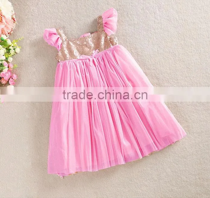 Girl persnickety remake well dressed wolves red sequin dress with chiffon ruffle girl sequin dress