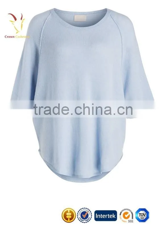 100% Cashmere Knitted Sweater Women Fashion Poncho