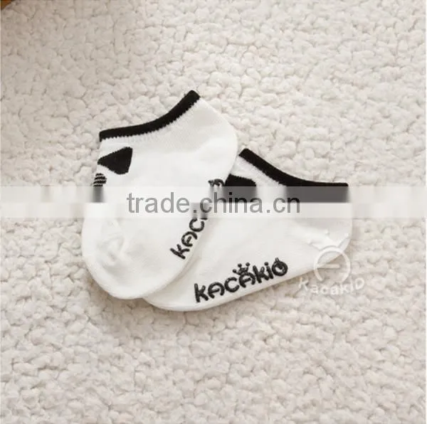 cute animal baby cotton socks, silicone print baby socks