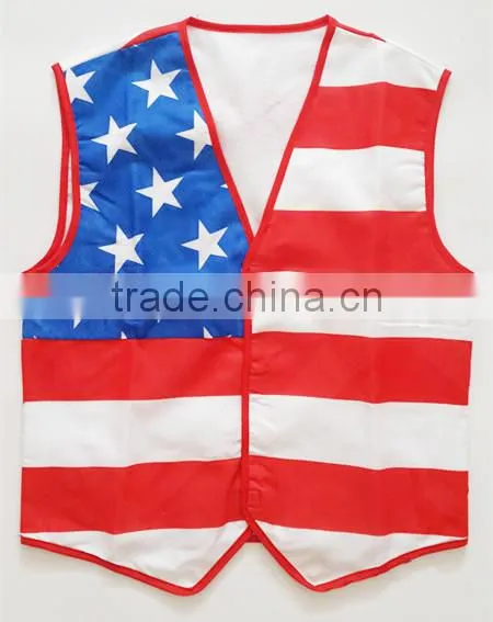 factory sales American flag costume style 100% polyester material carnival costume
