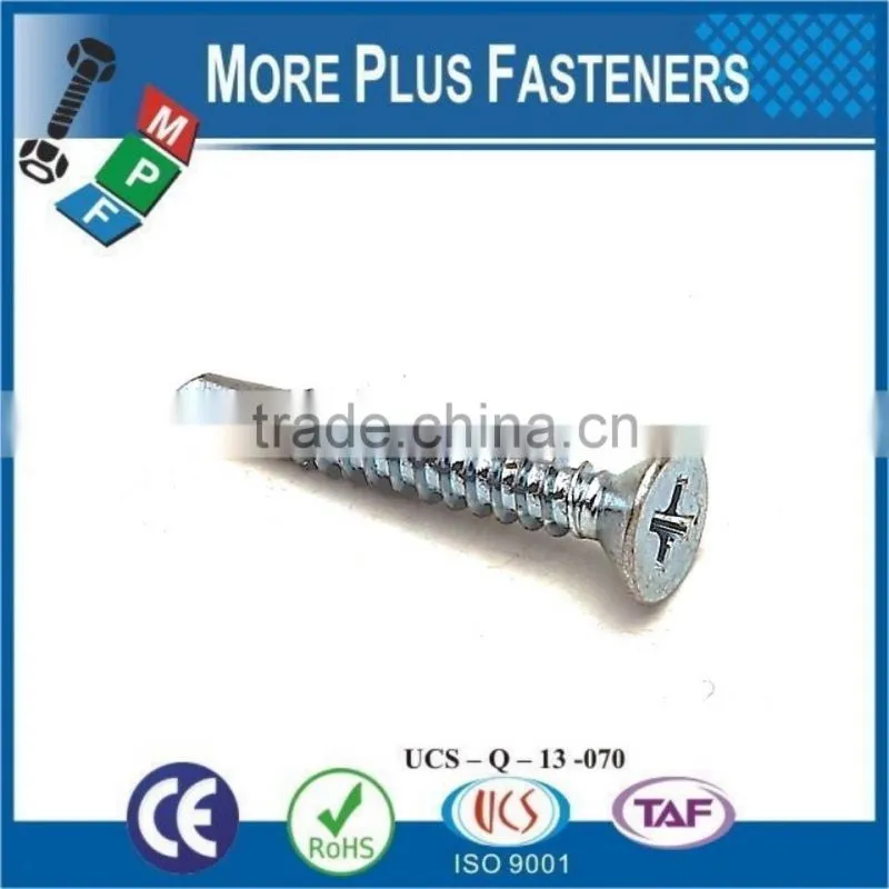 Made in Taiwan DIN 7504N Pan Head DIN 7504P Flat Head DIN 7504K Hex Head Self Drilling Screws Stainless Steel Carbon Steel Zinc