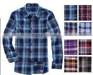 100% cotton flannel plain fabric for Men's shirts