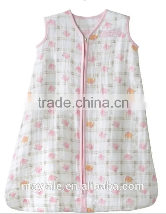 100% Cotton Muslin Baby Sleeping Bag/Baby Sleeping Sacks
