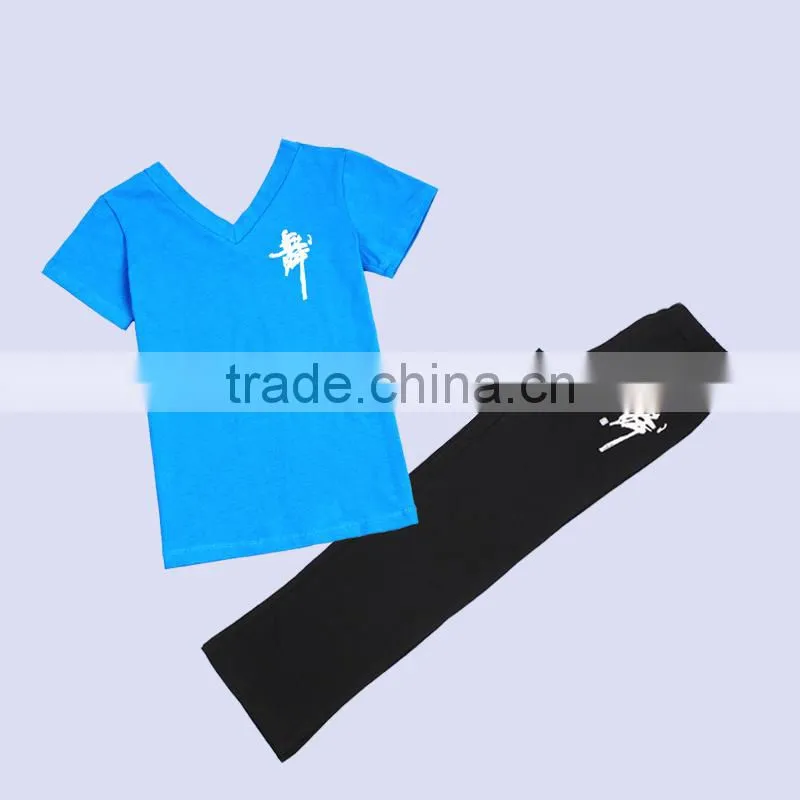 Boys Sportwear Dancewear Top Pant Sets Child Casual Loose Sportwear