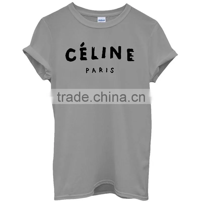 Wholesale customized top level women clothing short sleeve t shirt