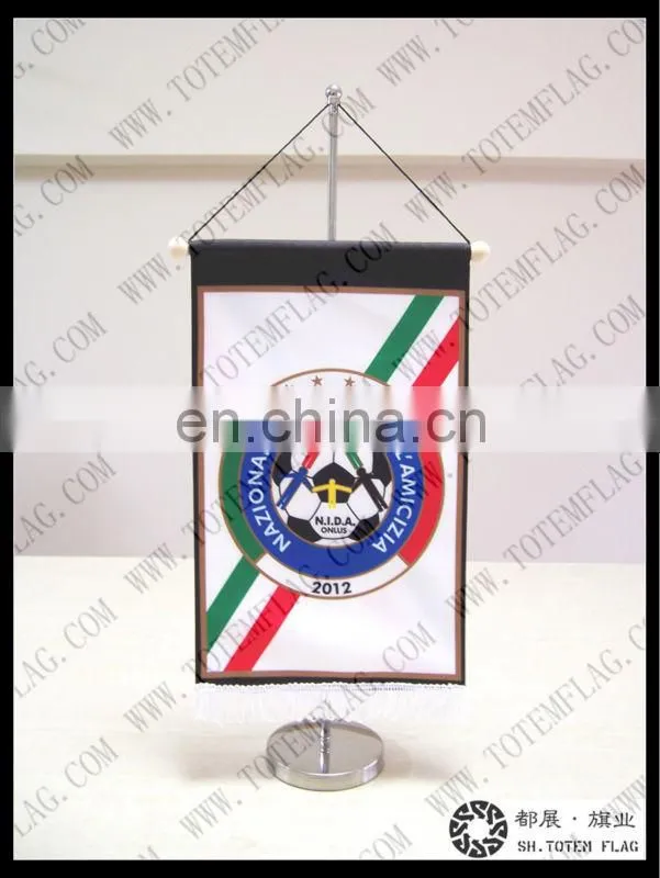 Cheap Custom Pennant Flags with Mini Table Flag Stand