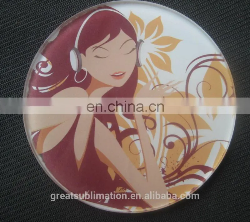 glass tile with coating for sublimation blank glass coasters