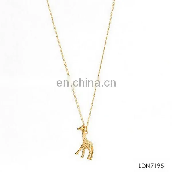 Delicate letter B M N deer antler pendant necklace jewelry
