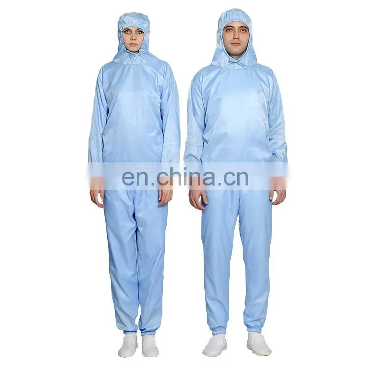 ESD Anti-static Coverall Suits Cleanroom Working Uniform