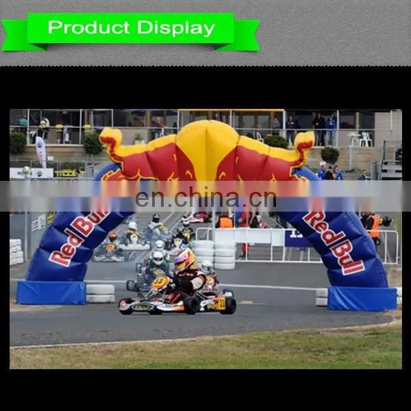 Red bull inflatable special shaped arch/inflatable special shaped arch for game