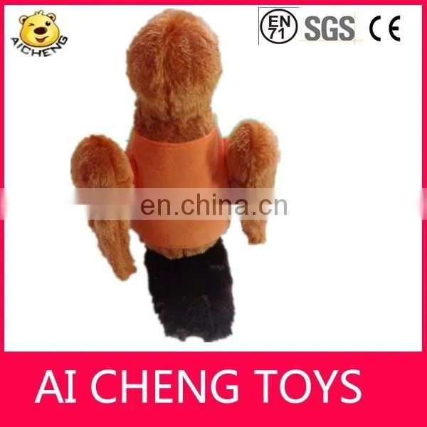 customize cartoon cute stuffed plush parrot toy