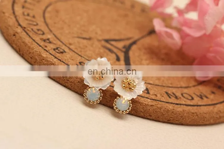 plastic flower earrings flower shaped earrings