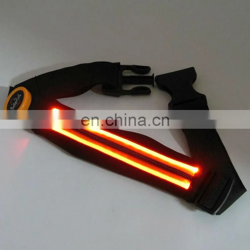 LED waistband for mobile LED belt for key Glow waistband for sport