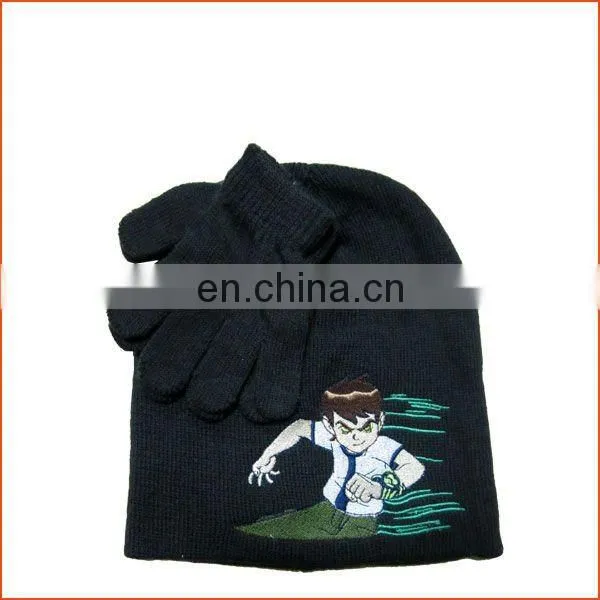 Girls knitted set scarf and hat